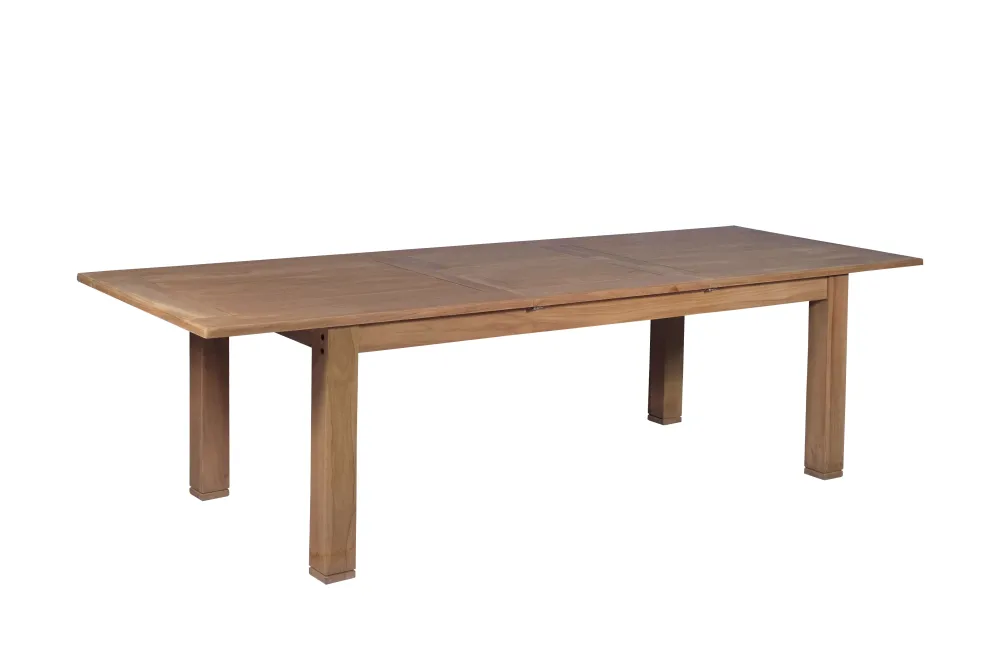 Premium de Aluminio Mesa Teca extensible Candon 100x210/280 cm