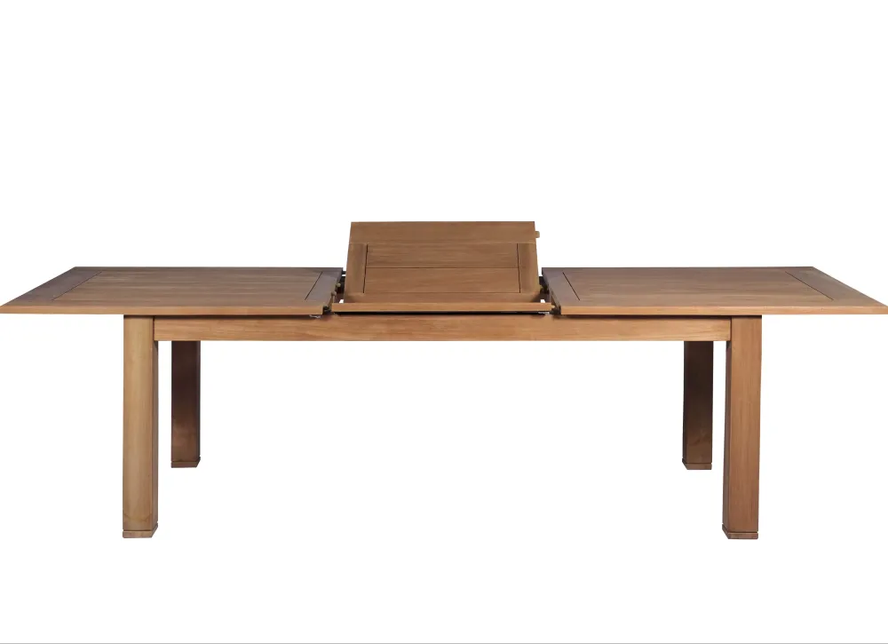 Premium de Aluminio Mesa Teca extensible Candon 100x210/280 cm