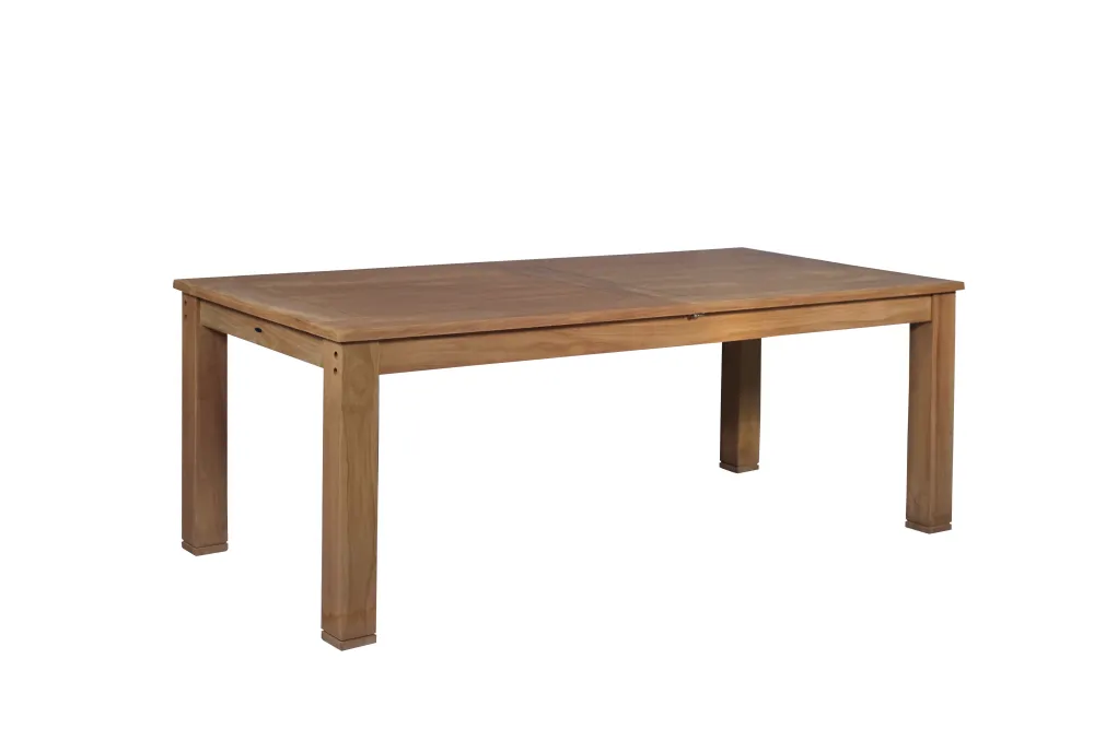 Premium de Aluminio Mesa Teca extensible Candon 100x210/280 cm