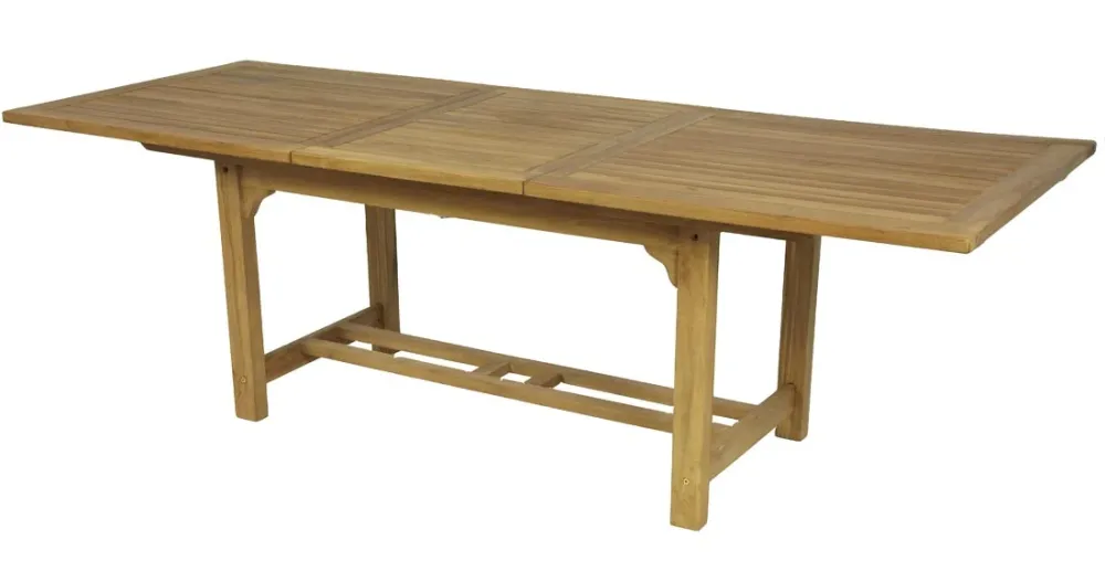 Premium de Aluminio Mesa Teca rectangular extensible Mati 160/210x90 cm