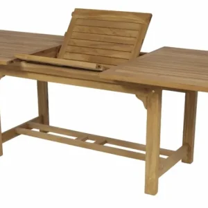 Premium de Aluminio Mesa Teca rectangular extensible Mati 160/210x90 cm