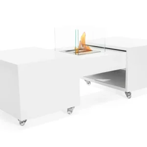 Chimenea de etanol diseño de mesa plegable con ruedas con Encendido Piezoeléctrico
