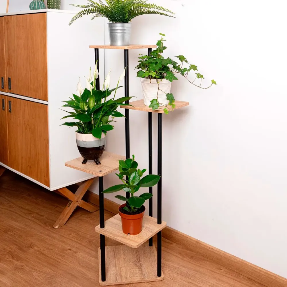 Mueble macetero MOA Vinthera 5 estantes madera 106,3x59,8x59,8 cm