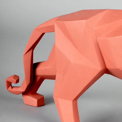 Panther Figurine Melocotón Matte