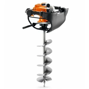 Ahoyadora gasolina STIHL BT 131 de 1.9 hp con Ruedas de Transporte