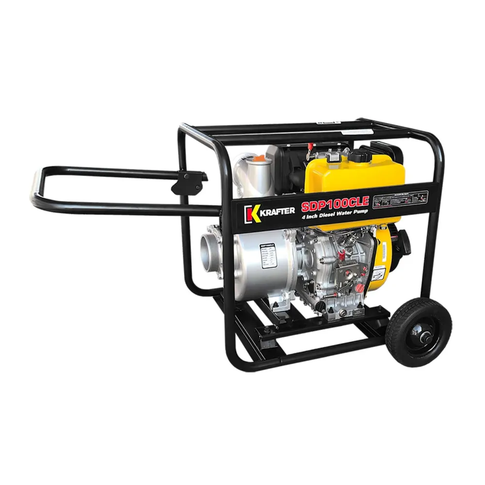 Cultivador Eléctrico Motobomba Diesel 4” 10 HP Partida Eléctrica Krafter SDP100CLE