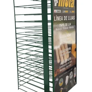 EX20 EXPOSITOR VACIO PARA LIJAS MOTA con Ruedas de Transporte