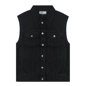 Gilet Moto Jeans Nero - MCS con 1 ño de Garantí