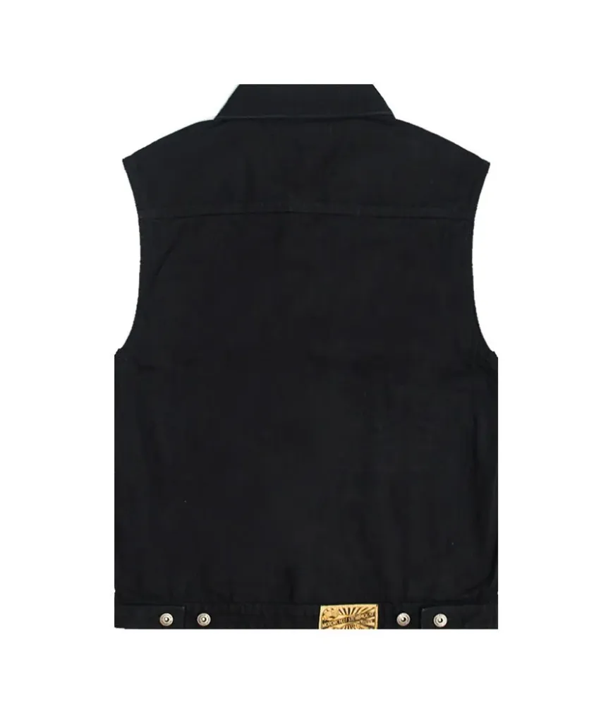 Gilet Moto Jeans Nero - MCS con 1 ño de Garantí
