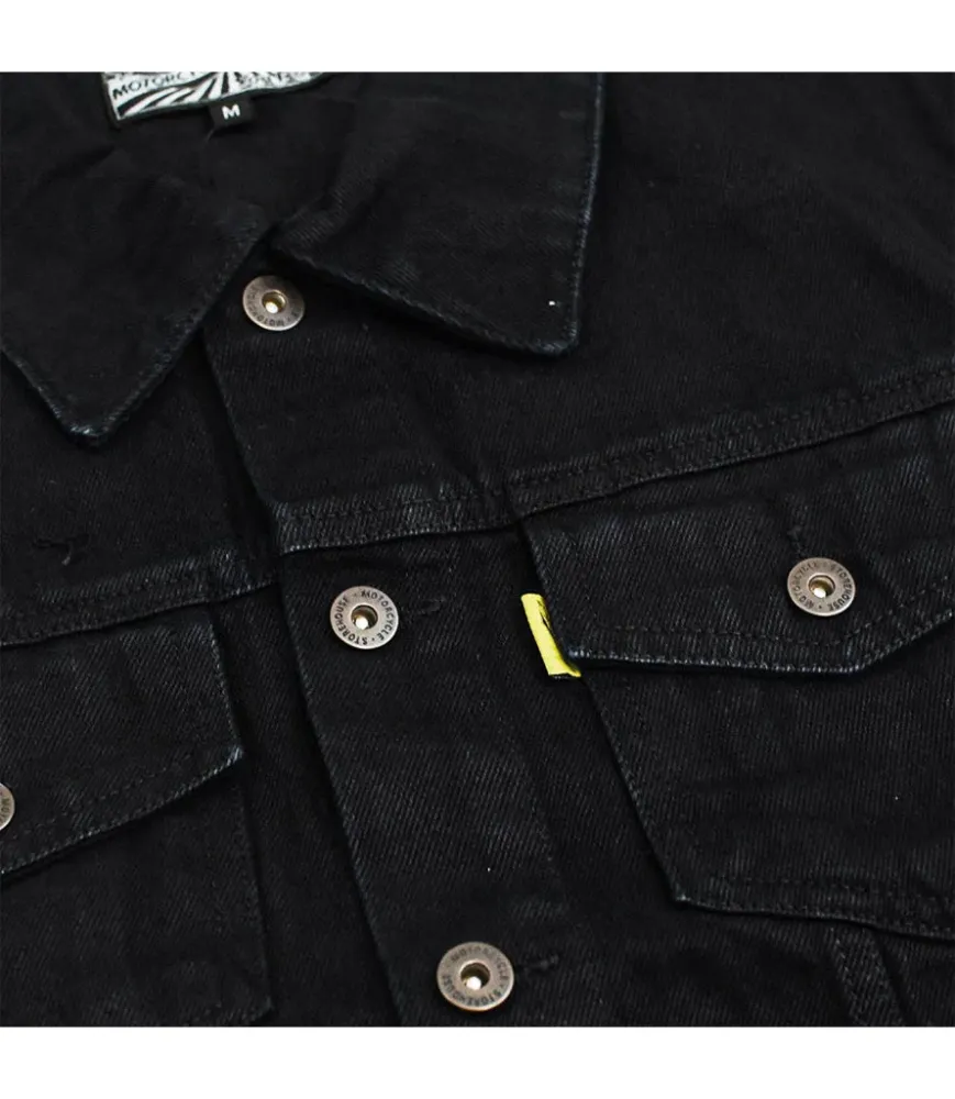 Gilet Moto Jeans Nero - MCS con 1 ño de Garantí