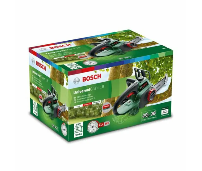 Motosierra BOSCH 0600849G02 18 V con Ruedas de Transporte