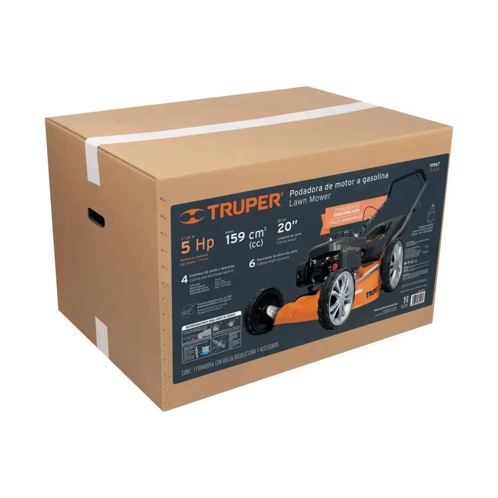 Podadoras con motor gasolina, 5HP, de 20" para Preparación de Terreno