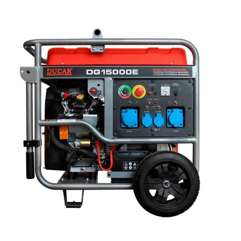 Robusto para Terreno Difícil GENERADOR BENCINERO 11KW 220V MOD.DG15000E