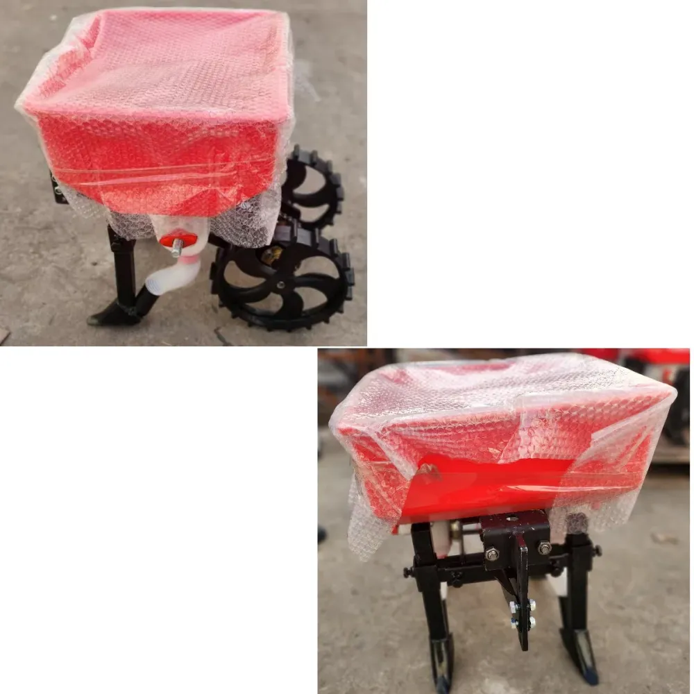 Sembradora de maiz porotos para motocultivador 2H r249 motocultor con Ruedas de Transporte