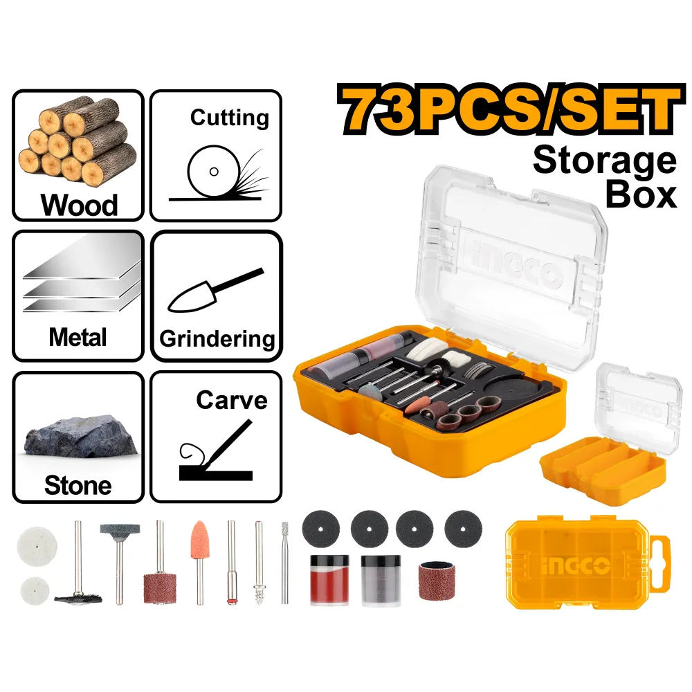 Set Para Mototool 73Pcs INGCO AKMG7072