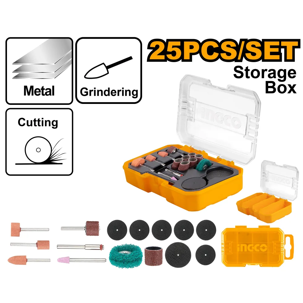 Set Para Mototool 25 Piezas INGCO AKMG5024