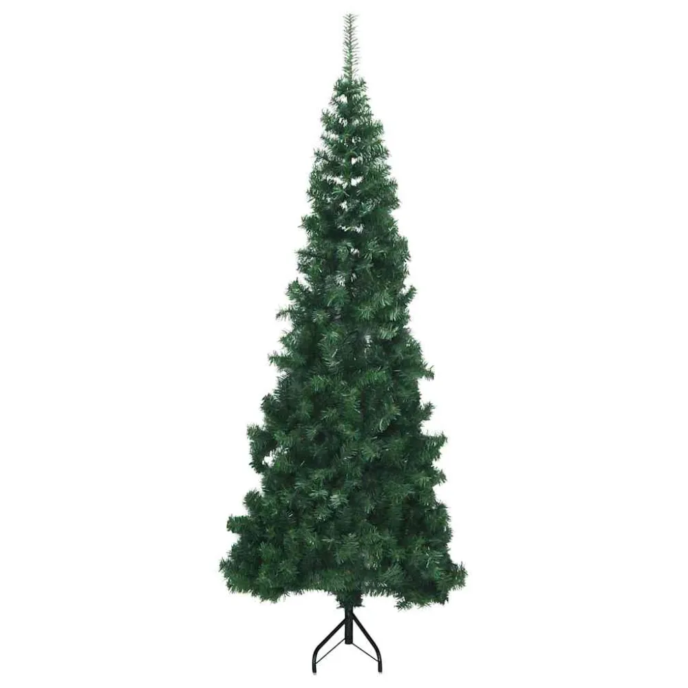 Estatuilla de Jardín Árbol de navidad artificial de esquina verde 210 cm PVC es7587