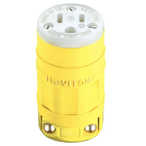 Leviton 15 Amp NEMA 5-15R Dustguard Straight Blade Plug 1547