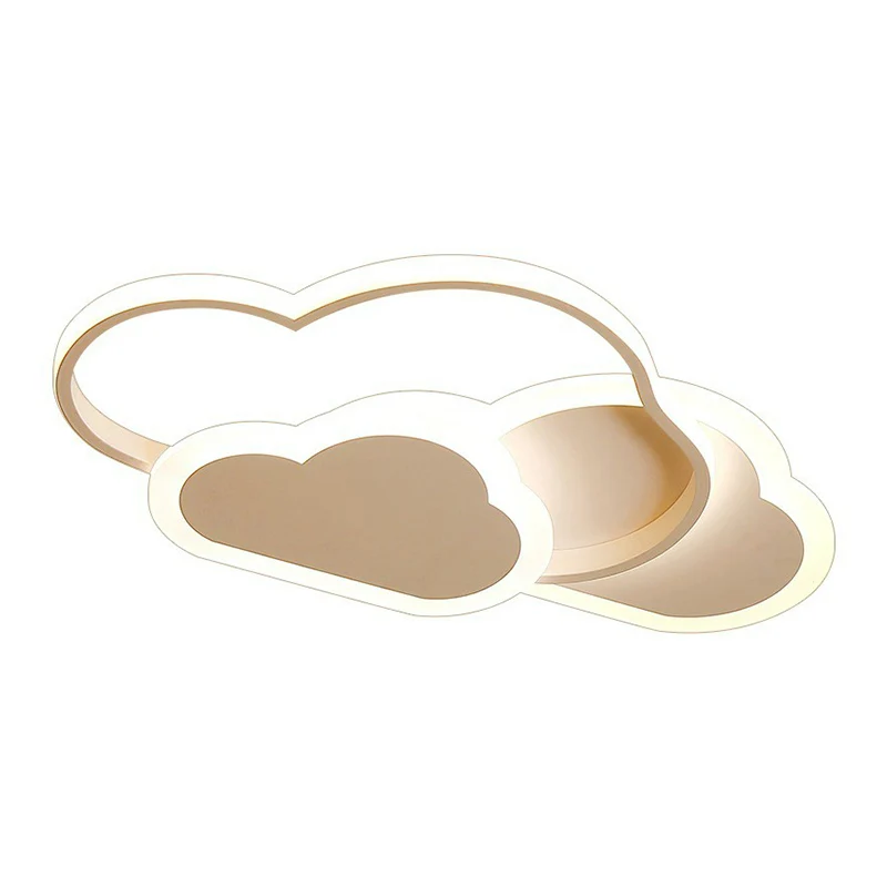 Plafonnier LED en forme de nuage métallique, plafonnier de Style nordique pour chambre à coucher con Correa Acolchada