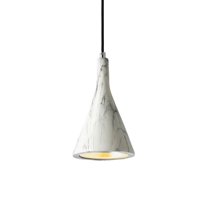 Profesional de Alta Potencia Plafonnier suspendu trompette ciment nordique 1 lumière noir/blanc/marron