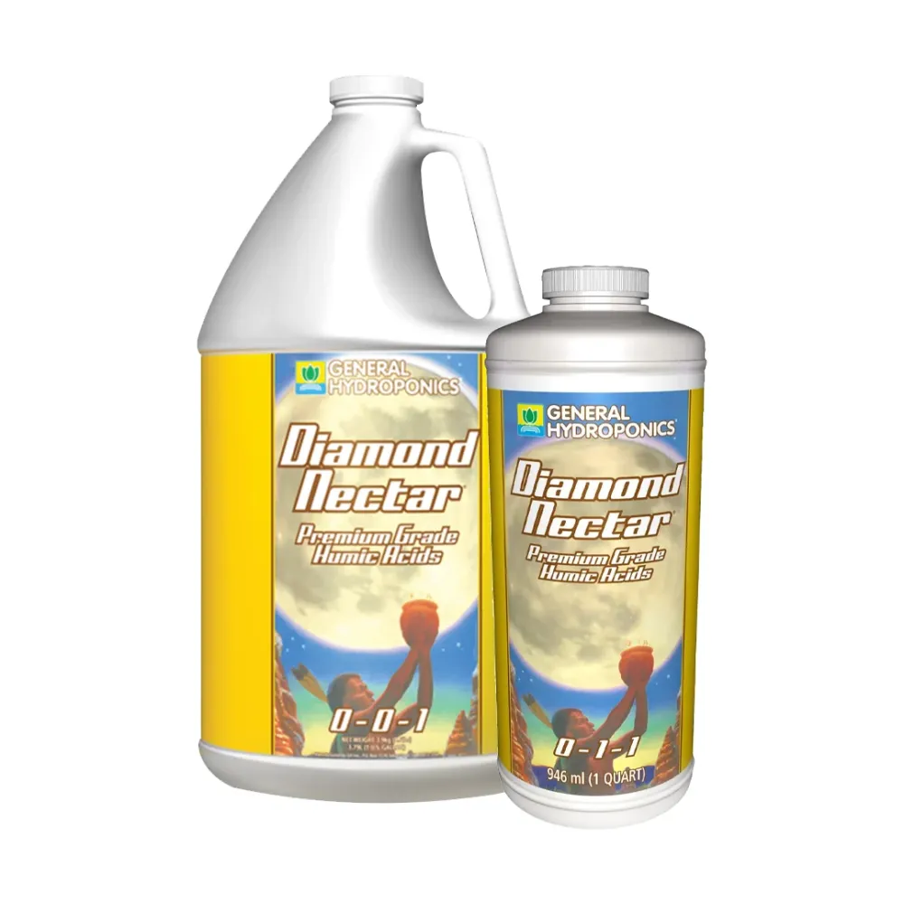 DIAMOND NECTAR | General Hydroponics - Ácidos Húmicos Y Fúlvicos, Potencia La Salud Y Desarrollo De Tus Plantas en Color B...