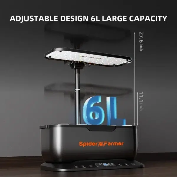 Kit de Raíz Flotante Spider Farmer | Hydroponics G12 - Jardín hidropónico inteligente 12 plantas