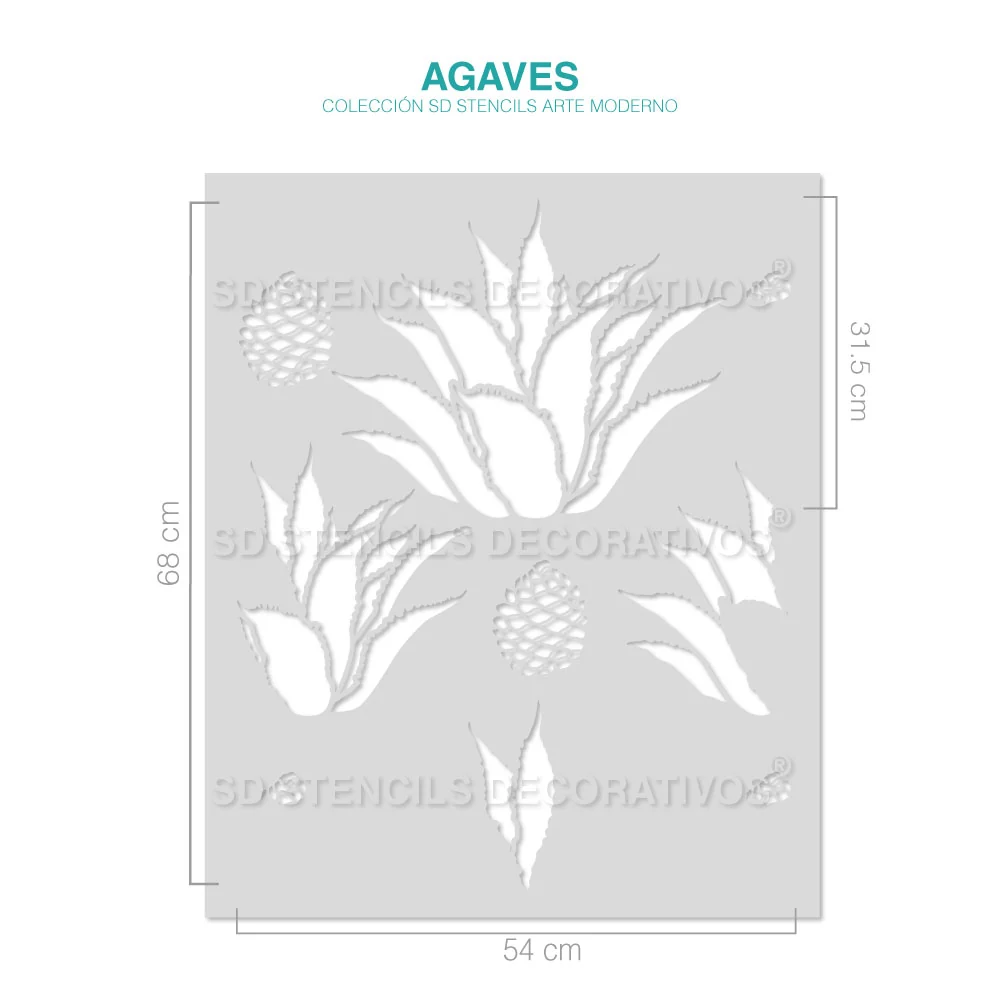 AGAVES STENCIL