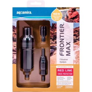 Sistema de filtración de agua en línea Aquamira Frontier para