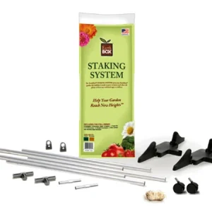 Kit de jardín en contenedor con sistema de estacas, color verde EarthBOX