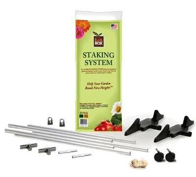 Kit de jardín en contenedor con sistema de estacas, color verde EarthBOX