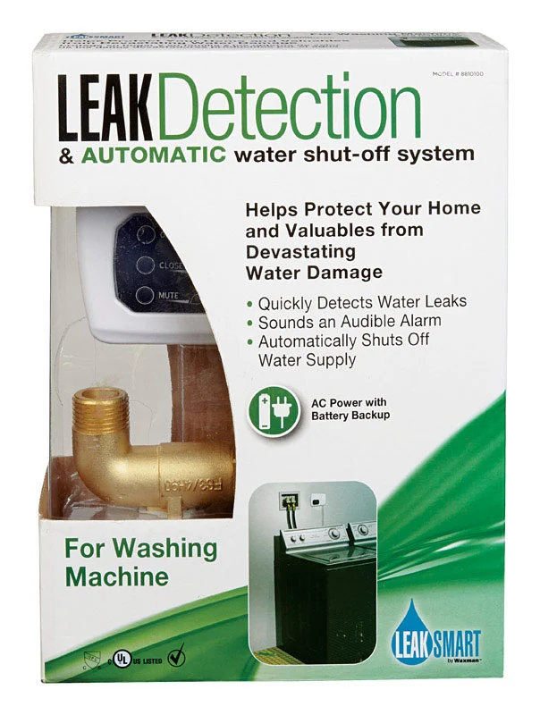 Válvula de latón para lavadora LeakSmart de Waxman, 3/4 FPT TX, 3/4 pulg. S MHT LeakSmart by Waxman