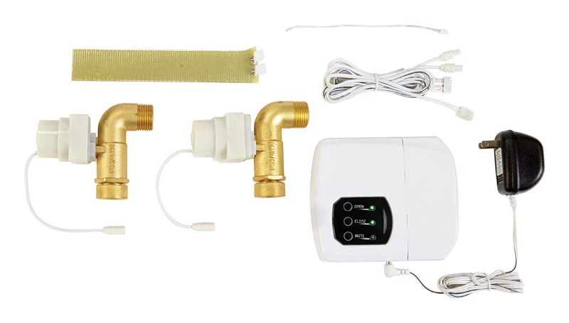 Válvula de latón para lavadora LeakSmart de Waxman, 3/4 FPT TX, 3/4 pulg. S MHT LeakSmart by Waxman