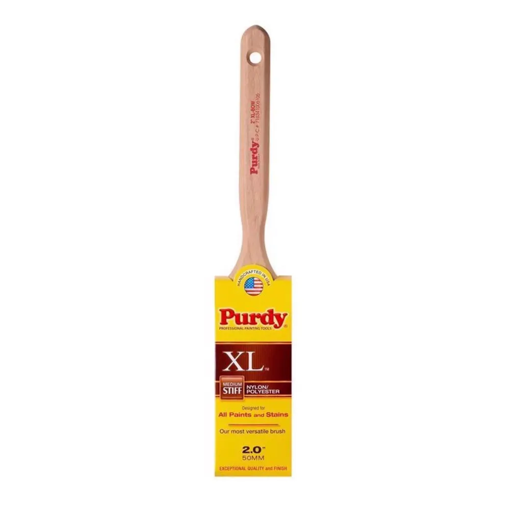 Pincel plano rígido de 2 con borde de punta mediana Purdy XL Bow