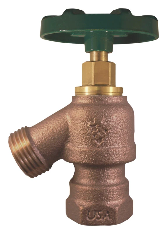 Válvula de jardín de latón con manguera FIP de 1/2 o 3/4 pulg. con punta de flecha Arrowhead