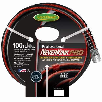 Manguera de jardín NeverKink Pro, para uso comercial, 5/8 pulg. x 100 pies. Teknor-Apex Company