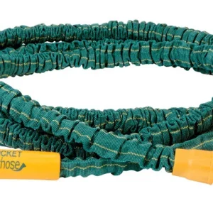 Manguera de jardín Telebrands Bulbhead de nailon/plástico resistente al aplastamiento, color verde, de 80 PSI, 5/8 pulg. d...