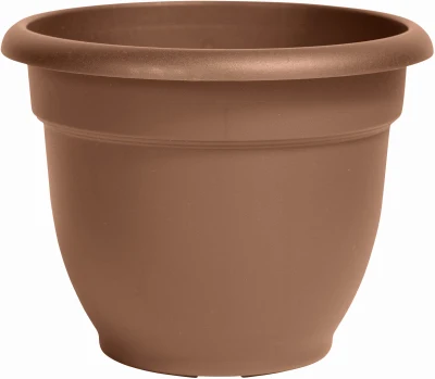 Jardinera Bell Ariana de resina de chocolate Bloem resistente los rayos UV, 8,5 de alto x 10 de diámetro.
