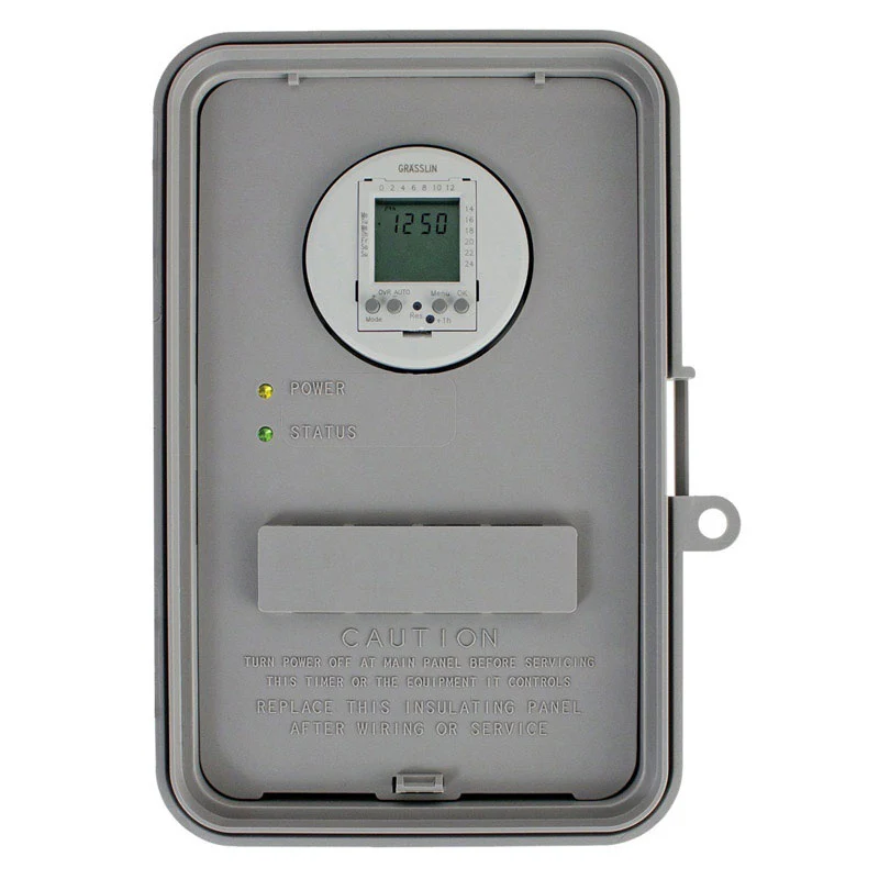 Temporizador digital para exteriores Intermatic, 277 V, color gris