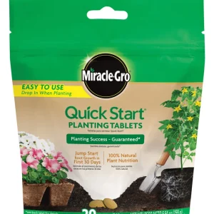 Tabletas de inicio rápido Miracle-Gro, fertilizante para plantas, 20 unidades
