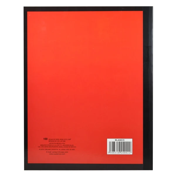 CUADERNO COLLEGE COSIDO ROCA BLANCO 100 HJ 5002 MAN 8A MNK
