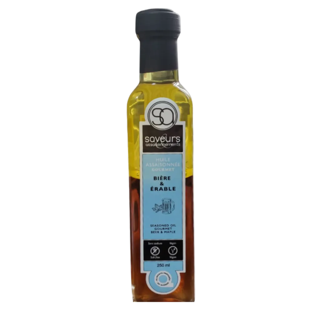Saveurs assaisonnements - Huile assaisonnée GOURMET Bière et érable