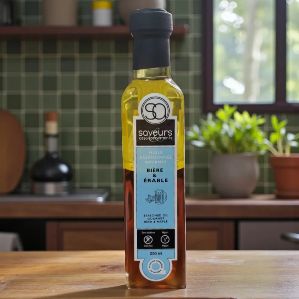 Saveurs assaisonnements - Huile assaisonnée GOURMET Bière et érable