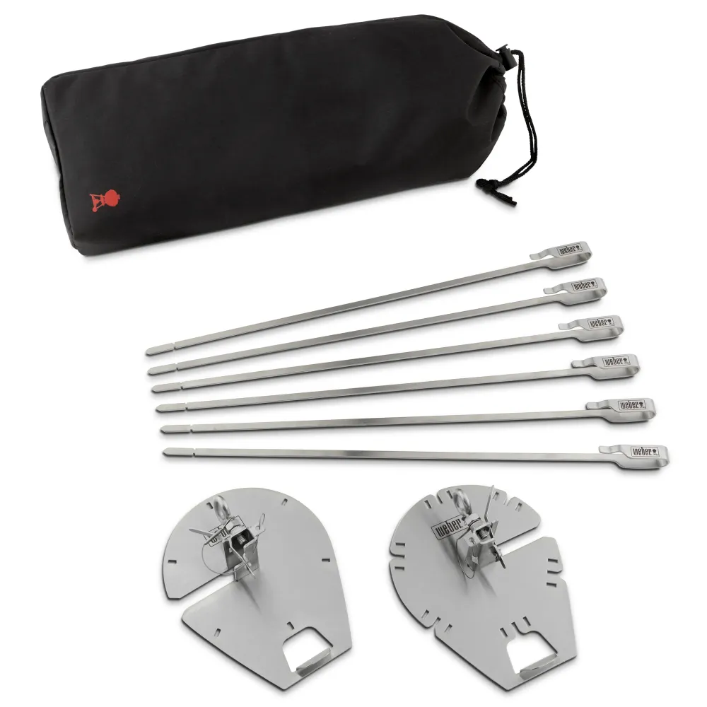 Weber - Jeu de brochettes pour rôtissoire WEBER CRAFTED