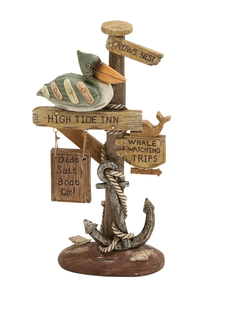 Fascinating Styled Stylish Polystone Coastal Décor Benzara