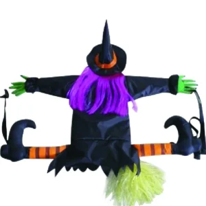 Decoración colgante de bruja estrellada de 2 pies de Gemmy