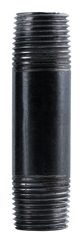Conector para decoración de tuberías de 1/2 pulg. MPT T de acero negro de 10 pulg. L Pipe Decor