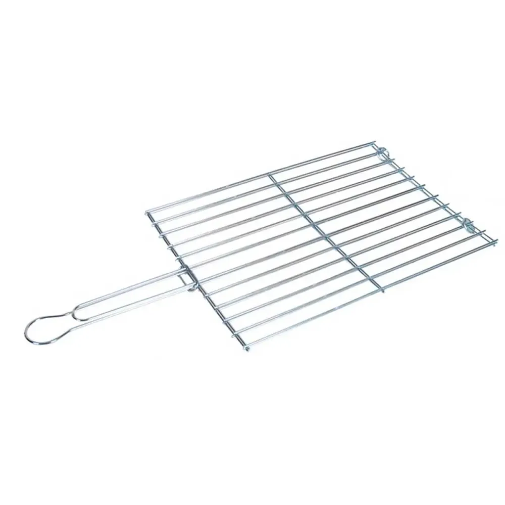 Estuche de Transporte para Parrilla para carnes y pescados acero inox 41x30 cm