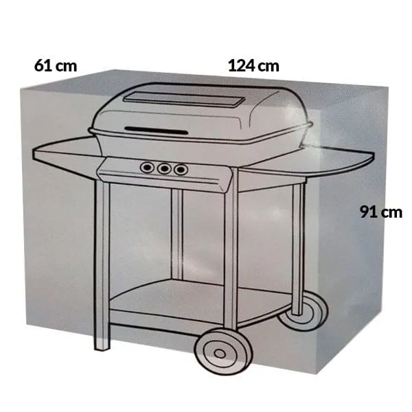 Protector rafia Cubre barbacoa 61X124X91 Resistente al Calor