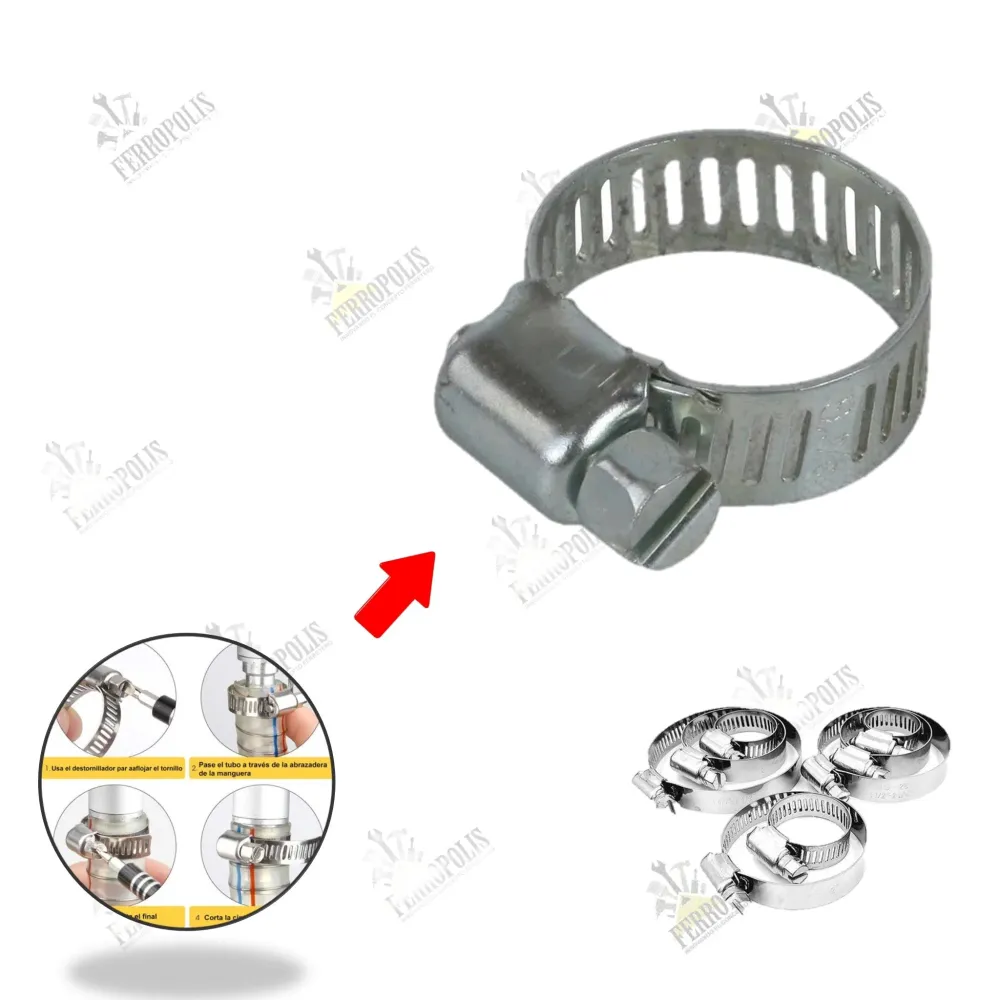ABRAZADERA T/SIN FIN 1 1/2" ( 2 PCS )