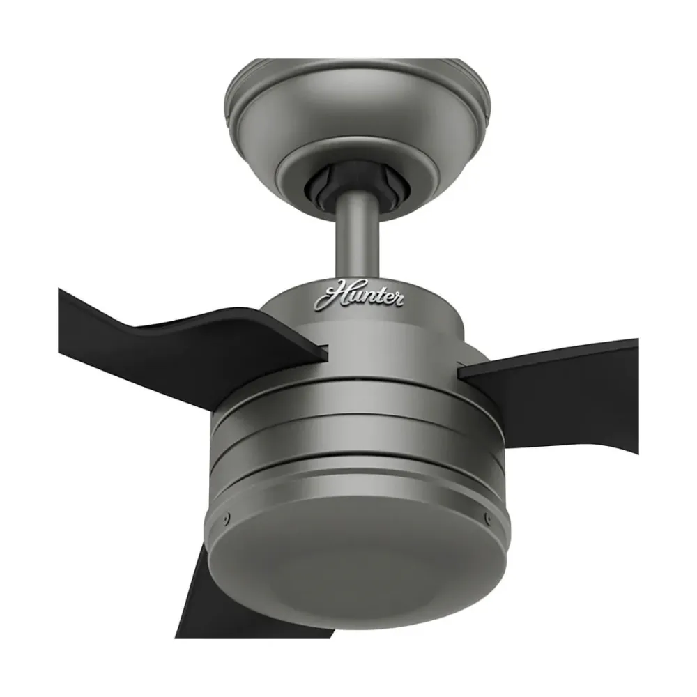 Ventilador para exteriores cabo frio negro y plata de 52'' Hunter